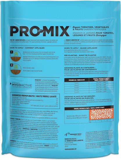 PRO-MIX® Organic Tomatoes, Vegetables and Fruits 4-4-8