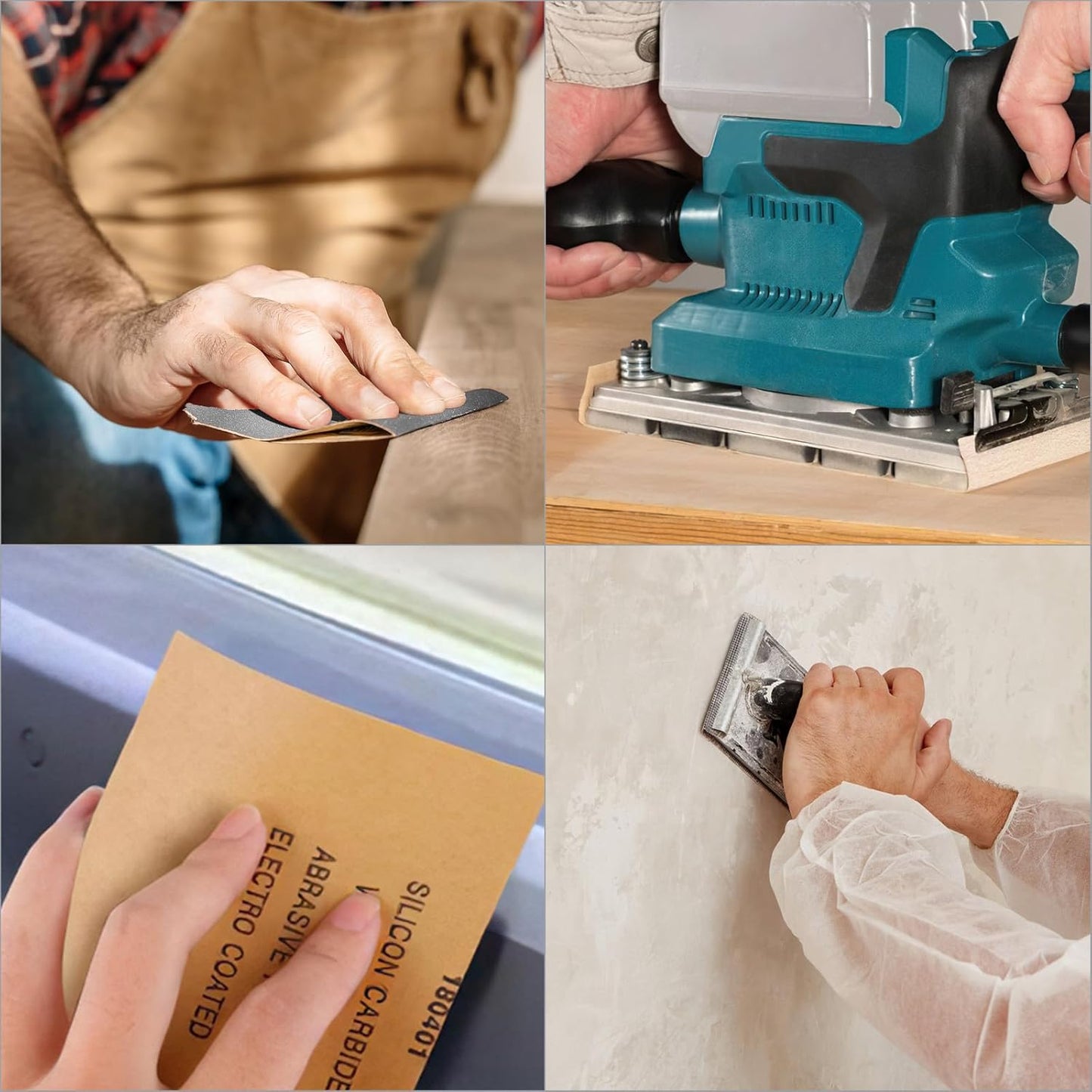81 Pieces Sandpaper Kit Sandpaper 400/800/1000/1500/2000/2500/3000 Sandpaper for Metal or Wood Furniture Finishing Waterproof Dry and Wet Sandpaper
