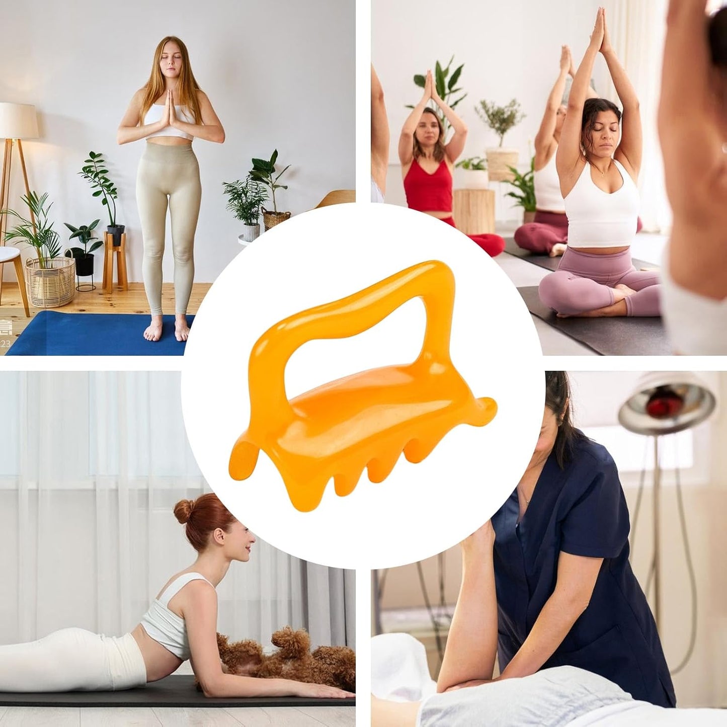 Furtryvl Fascia Massage Tool - Resin Cellulite Reducer - 8-Point Manual Massage Release Tool for Family Friends Colleagues Back Shoulders Head Thighs