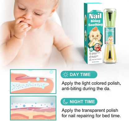 Bitter Nail Polish, Bitter Taste Thumb Sucking Nail, Natural Safe & Effective Solution Deterring, Easy Application, Fingernail Care Manicure Tools for Toddler, Children