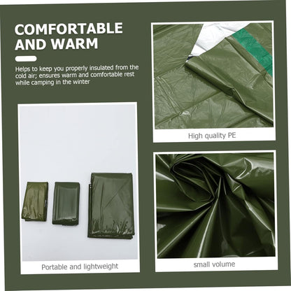 Emergency Tent Set Outdoor Tents Emergency Tent Portable Outdoor Sleeping Blanket Camping Tents Portable Sleeping Bag Travel Insulation Pe Tear-Resistant Material Warm Blanket