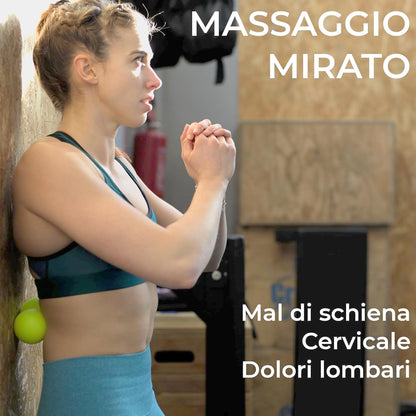 KALAHARI Muscle Massage Balls, Double Ball and Lacrosse - eBook Exercises in Italian for Myofascial Self-Massage, Plantar Fasciitis, Recovery, Pilates Ball - Foot Reflexology, Trigger Point