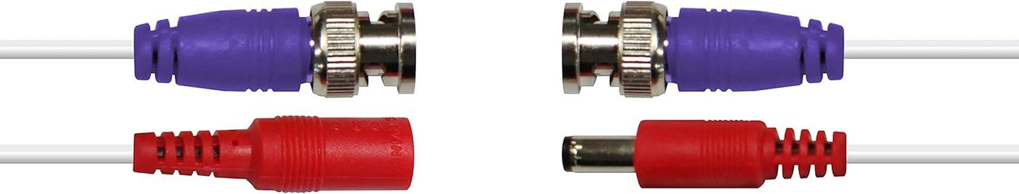 Swann BNC Coaxial Cable for Security Camera CCTV System, Audio Video Extension Power Cables, UL Certified and Fire Resistant, 100ft (100 Ft / 30 M) (SWPRO-30ULCBL)