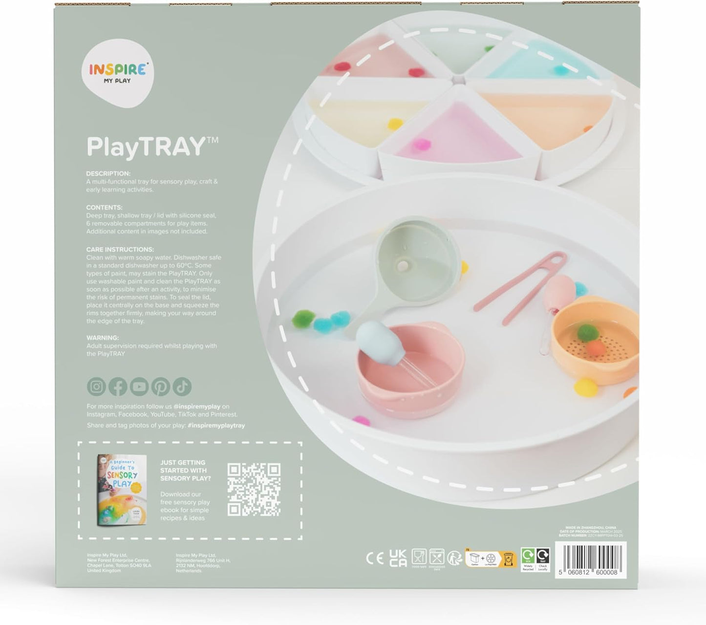 Inspire My Play - Tuff Tray with Lid - Montessori Toys for Toddlers - Learning & Education Toys - Developmental Sensory Toys for Disabled Children - Perfect for Water and Sand