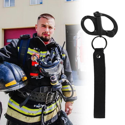 Quick Release Clip Shackle, Stainless Steel Snap Hook, Marine Grade Construction, Heavy Duty Rigging Connector, Firefighter Safety Tool, 6.3x4.72x0.79 Inches, Fire Rescue Equipment
