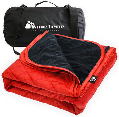 Meteor Picnic Mat Extra Large 210x140cm - Picnic Rug, Camping Mat, Picnic Blanket, Waterproof, Windproof, Quilted Fleece Outdoor Mat for Camping, Beach, Travel, Stadium & Pets