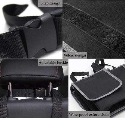 Mearo Trunk Organizer, Car Organizer, Foldable Waterproof Multi Compartment Car Storage Organizer with 4 Pockets, Large Capacity Hanging Organizer Car Accessories Universal for Car Truck SUV