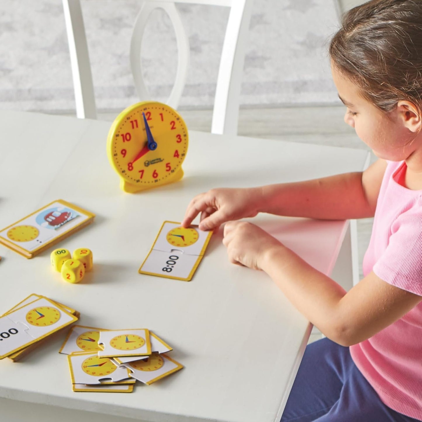 Learning Resources Time Activity Set - 41 Pieces, Ages 5+ Teaching Clocks for Kids, Telling Time, Homeschool Supplies, Kindergartner Learning Activities
