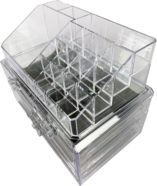 tempo di saldi Transparent Organiser for Cosmetic Accessories, Ideal for Make Up Products