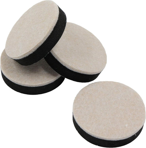 Table Bed Furniture Risers - Set of 4 Pieces Diameter 63.5 mm Height 16.5 mm Round Foot for Beds, Sofas, Wardrobes, Raised Feet Higher Height Resistance to Wear, Self-Adhesive, Sturdy.