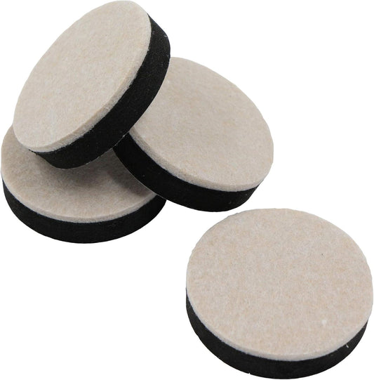 Table Bed Furniture Risers - Set of 4 Pieces Diameter 63.5 mm Height 16.5 mm Round Foot for Beds, Sofas, Wardrobes, Raised Feet Higher Height Resistance to Wear, Self-Adhesive, Sturdy.