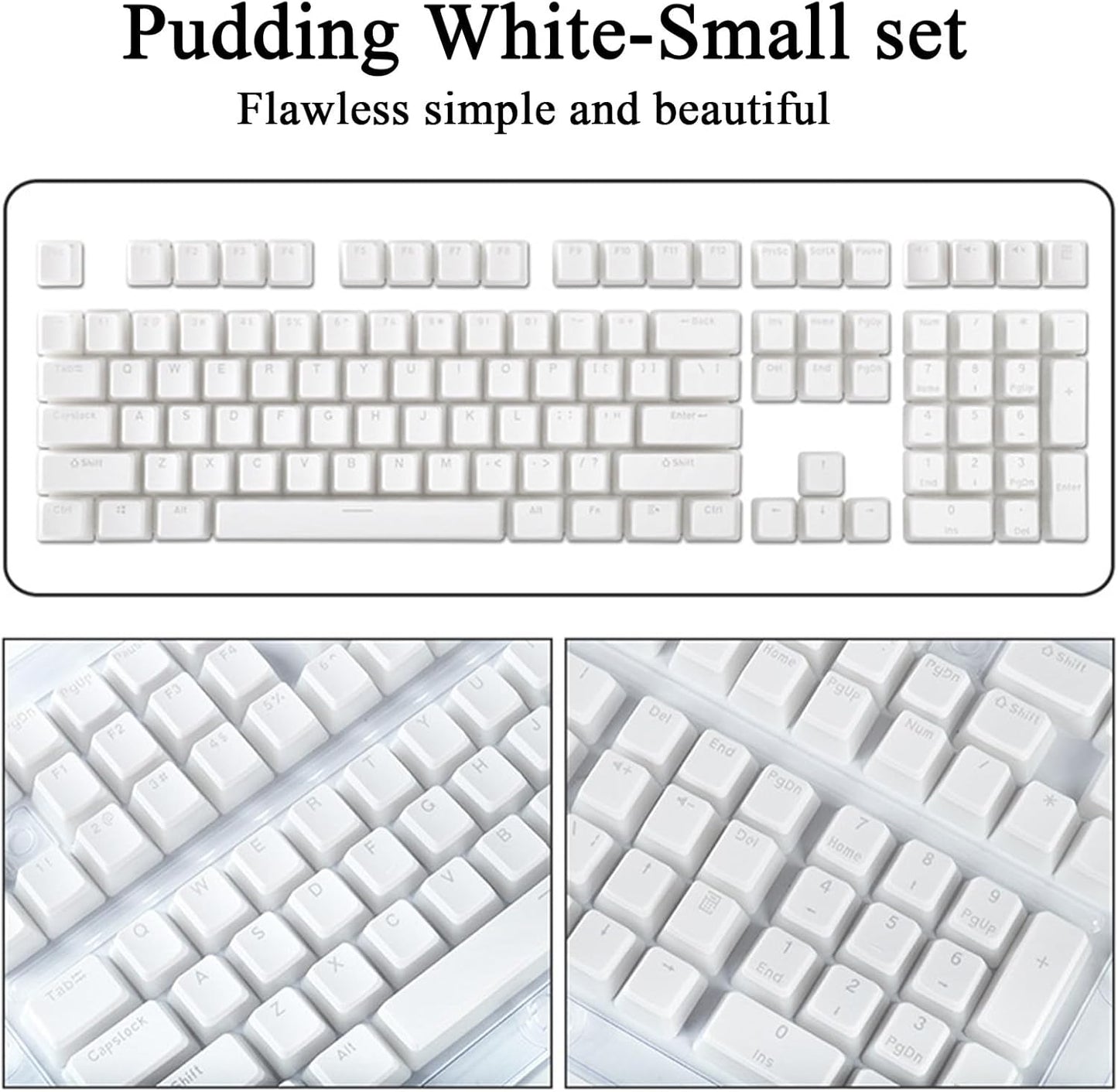 Keycaps Set, Backlit Keycaps, 7.87x7.09x1.18 Inches Pbt Material, Aesthetic Mechanical Keyboard Replacement Kit for Streamers, Typing Enthusiasts and Setup