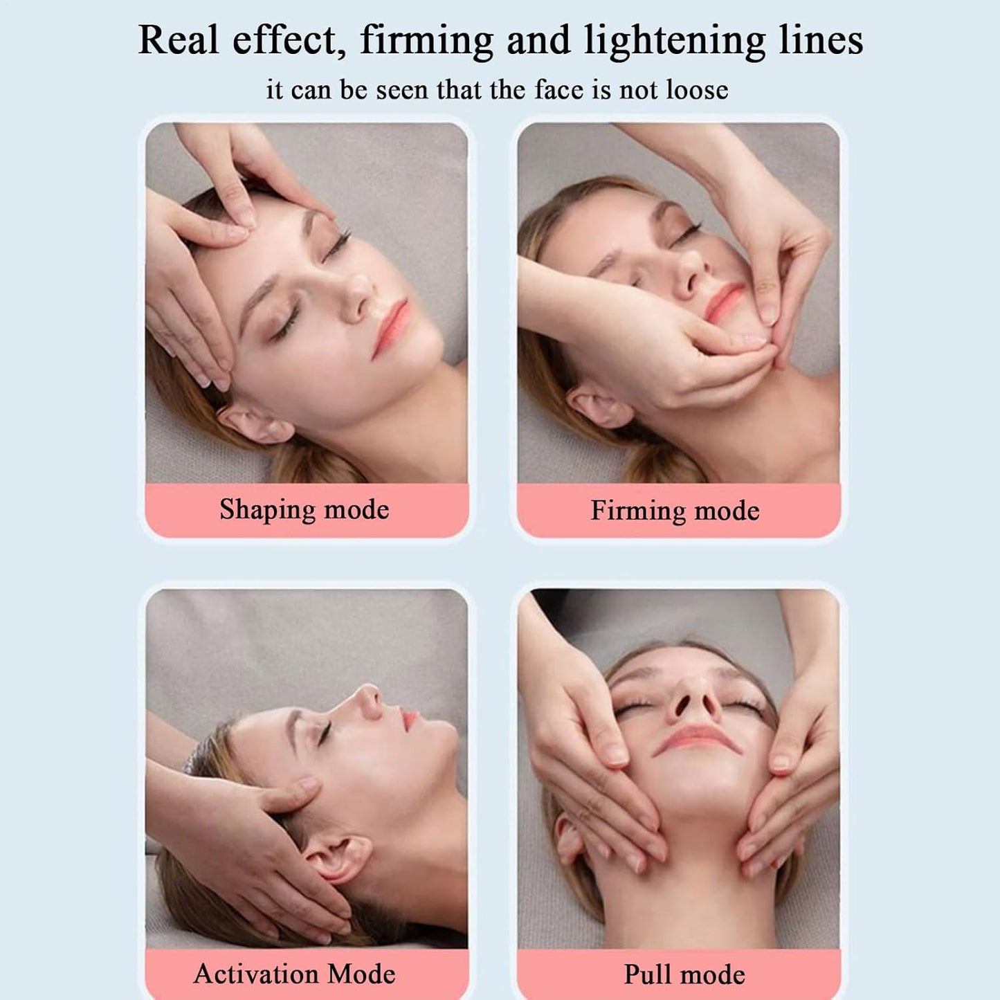 Microcurrent Facial Device, Facial Lifting Tool, 3,82 x 3,58 in Multimode Skin Care, Skincares Tools Firming, Facials Toning Device for Weddings, Birthdays, Anniversaries