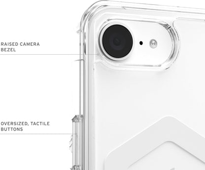 URBAN ARMOR GEAR UAG Designed for iPhone 16e Case Plyo - Compatible with MagSafe Anti-Yellowing Rugged Military Grade Drop Proof Protective Cover, Ice/White