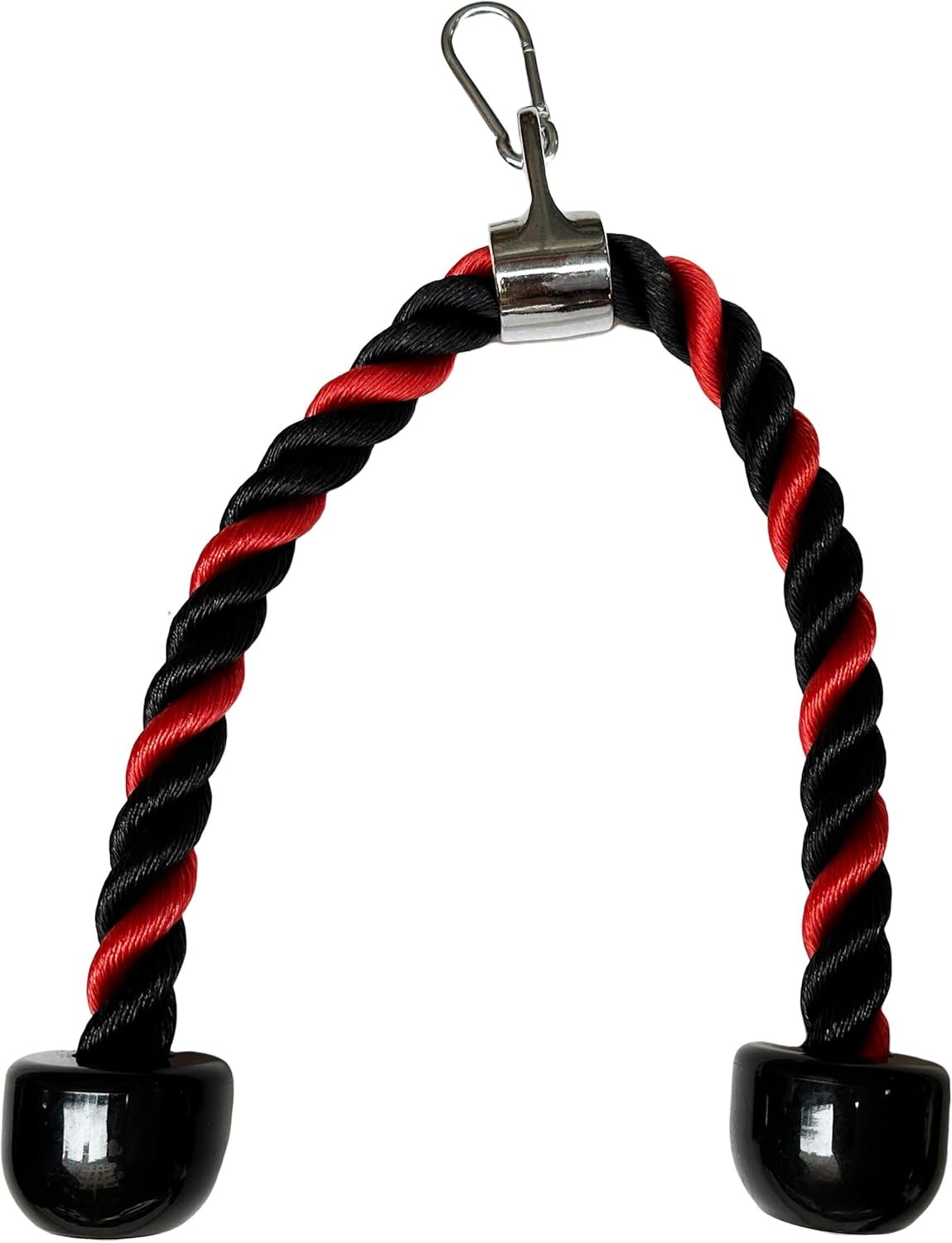 Deluxe Tricep Rope Pull Down - 27 INCH Rope Length, Easy to Grip & Non Slip Cable Attachment