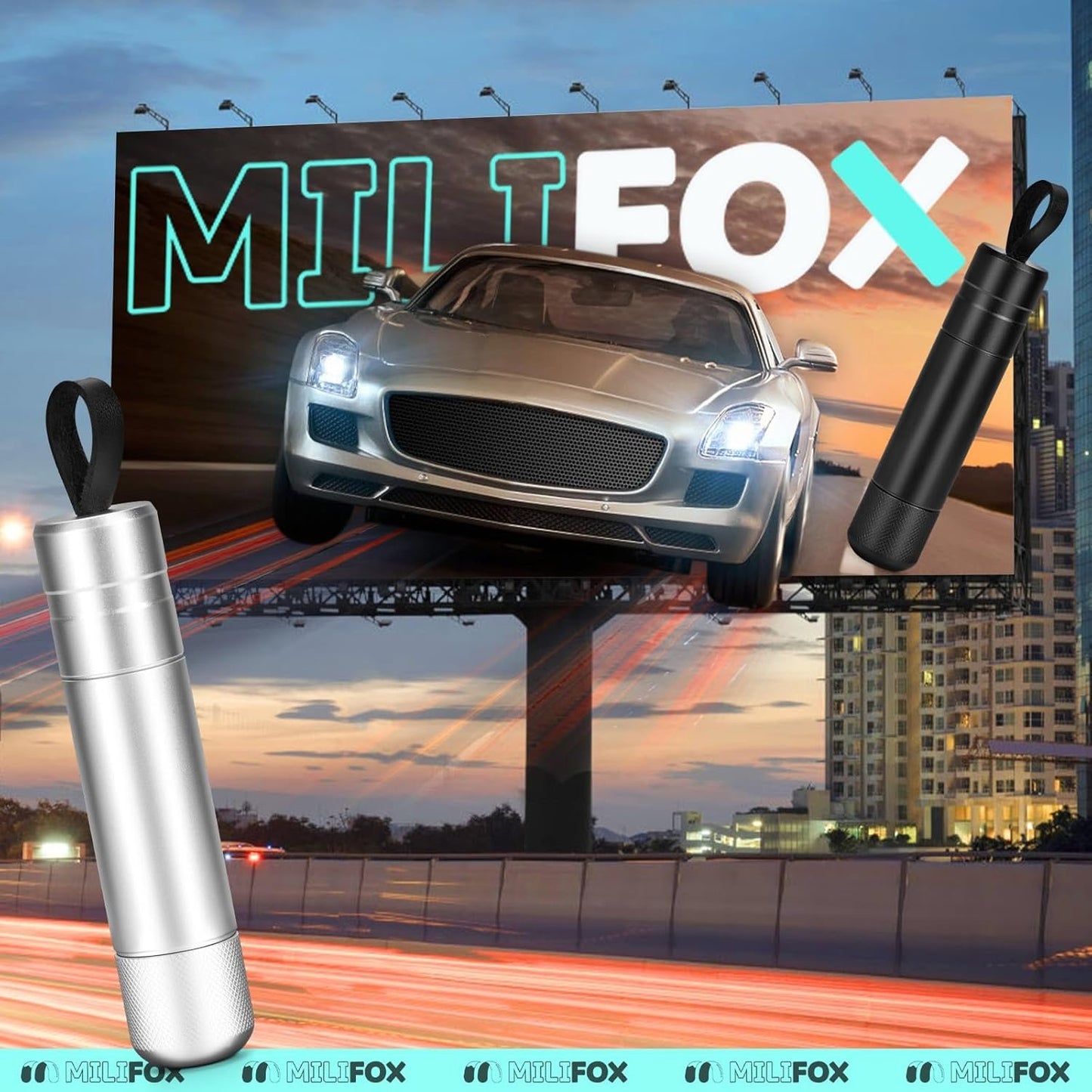 Milifox 2 Pack Car Window Breaker Seatbelt Cutter, 2-in-1 Emergency Auto Glass Breaker Tool, Artistic, Practical, a Must Have Car Safety Hammer Escape Tool for Every Vehicle