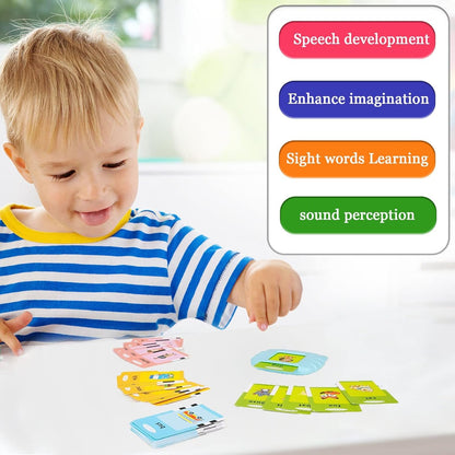 Startcan Toddler Learning Toys for 2 3 4 5 Year Old Girls, Autism Sensory Toys for Autistic Children, Speech Therapy Toys, 112 Cards - 224 Sight Words Talking Flash Cards