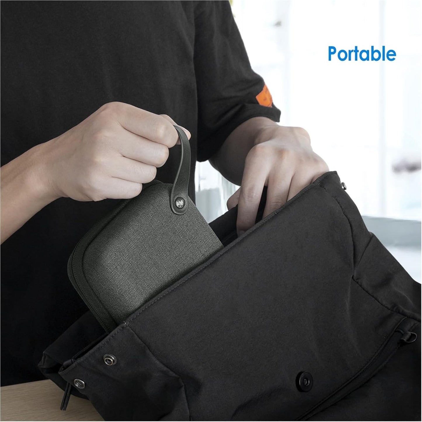 JETech Travel Accessories Organizer Case, Portable Electronic Pouch Gadget Bag for MacBook Power Adapter, Cable, Stylus Pen, SD Card, Charger, Mouse, Power Bank, USB Flash Drive