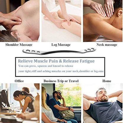 Stainless Steel Gua Sha Massage Tool, Soft Tissue Mobilization Tool Comfortable Massage Scraping Board