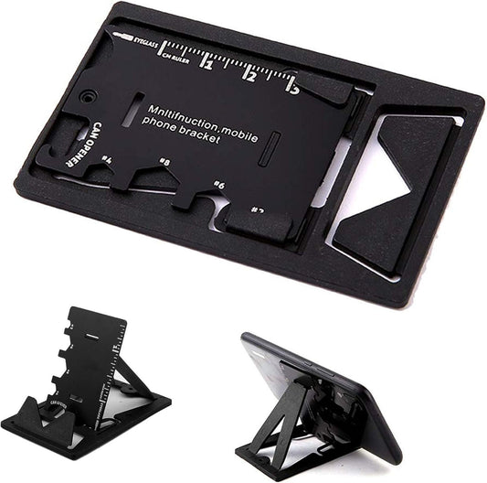 Multi-Function Credit Card Tool and Key-Ring Tool Set Sleek Minimalist Stainless Steel Wallet Card Hand Tools Multi Tools Bottle Opener kit