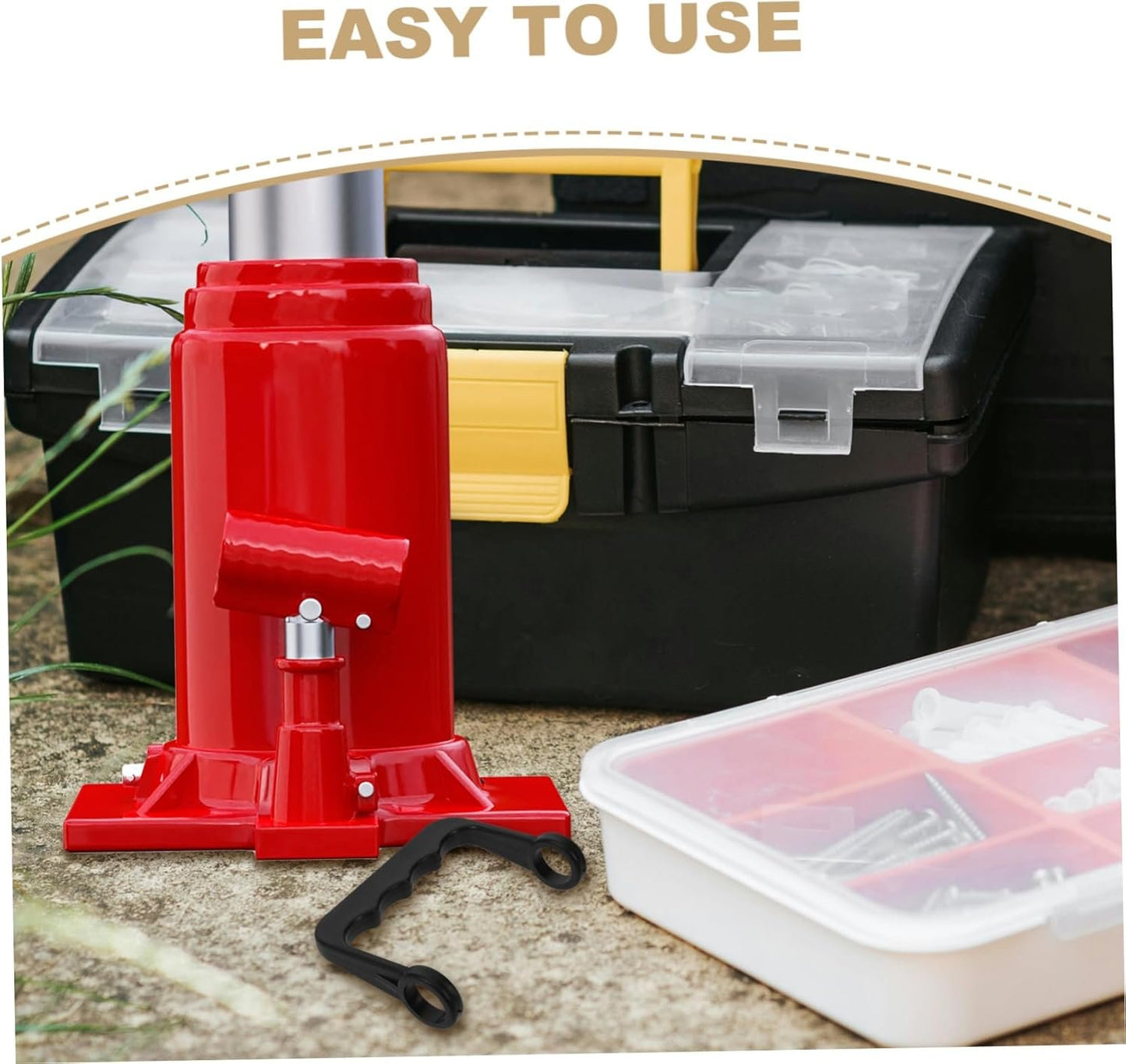 BELLIFFY Jack Handle Jack Pole Lever Handle Aluminum Horizontal Hydraulic Hydraulic Lifting Black Plastic