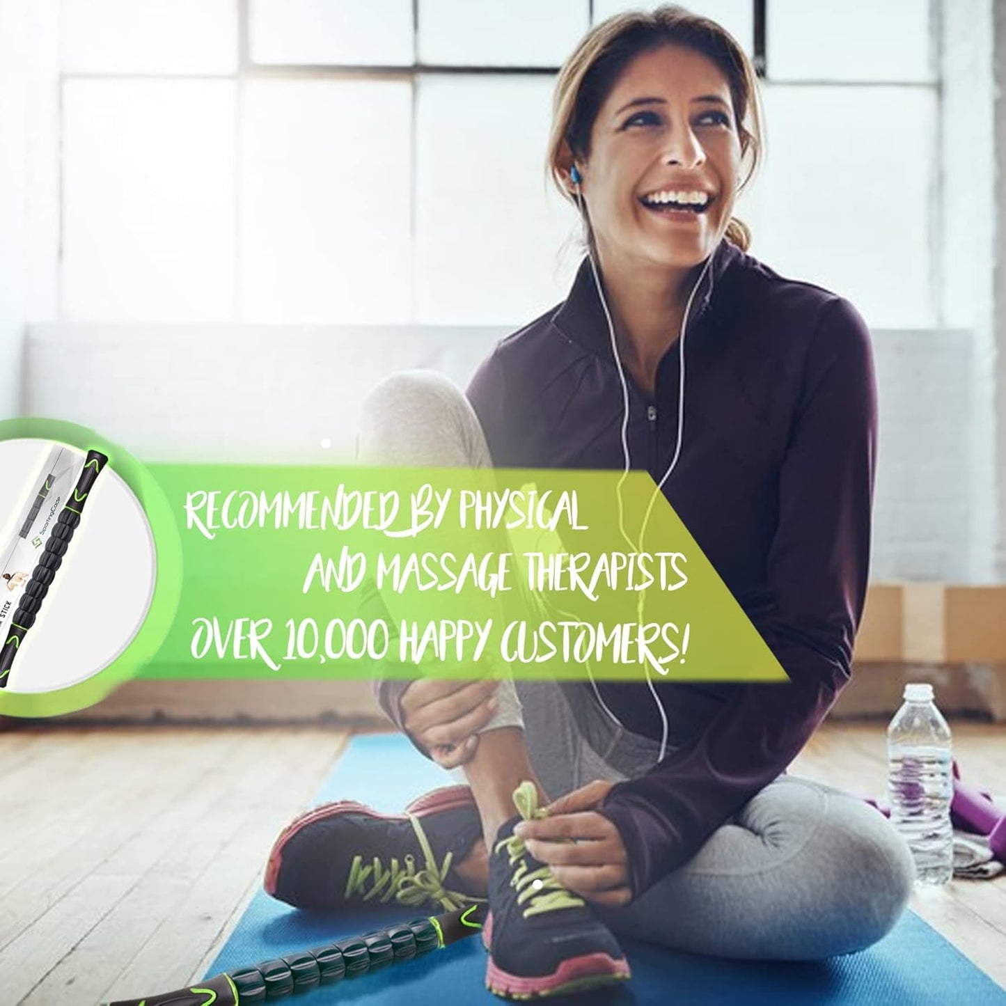 Muscle Roller Stick, Body Massage Tools for Relief Muscle Soreness,Cramping and Tightness,Help Legs and Back Recovery