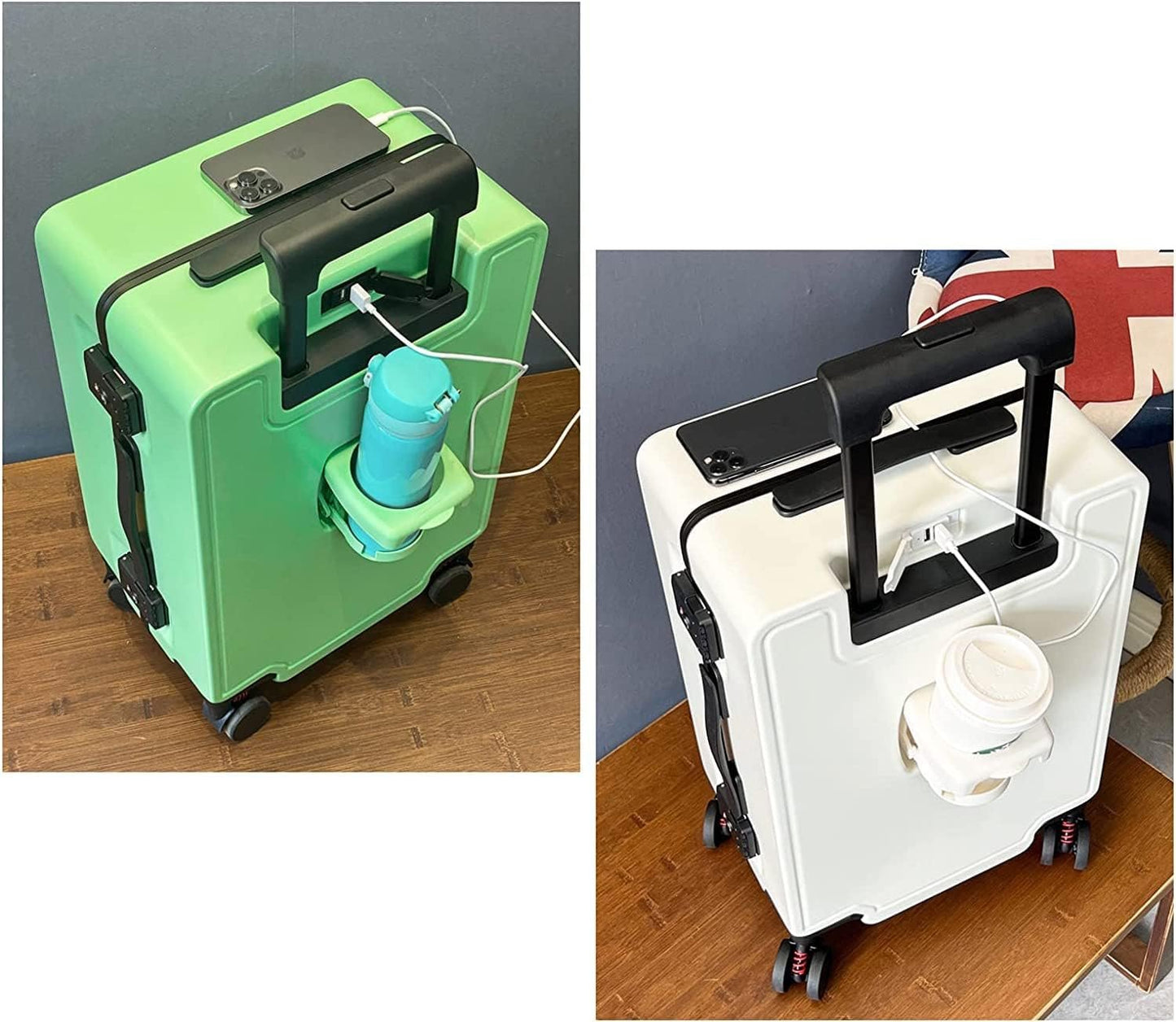 Multifunctional Cabin Luggage Security Anti -Theft Large-Capacity Partition Storage Universal Hardside Luggage Aluminum Frame