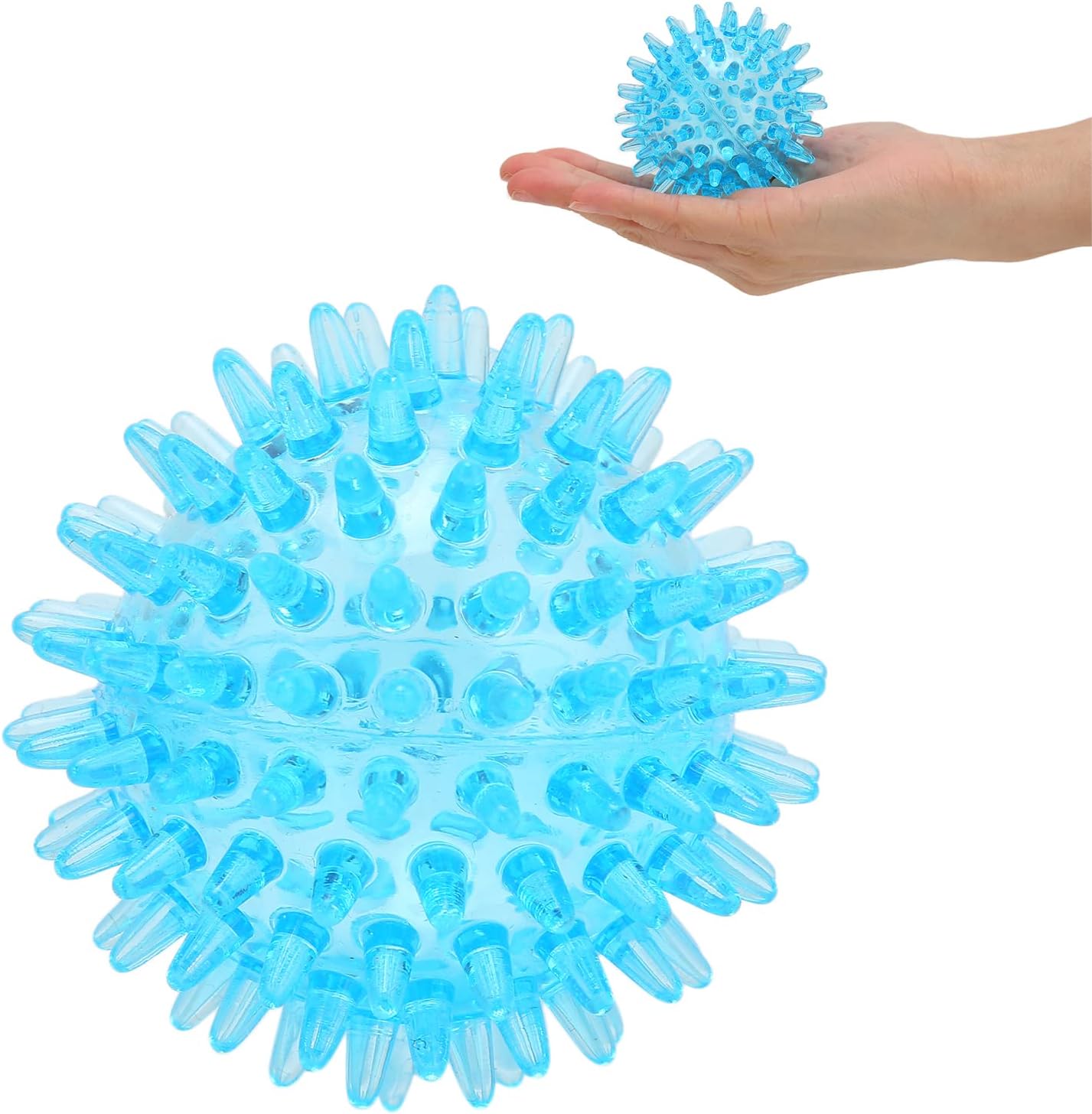 Spiky Massage Ball for Deep Tissue Muscle Recovery, Hollow Trigger Point Massage Soft Spiky Ball (6CM)
