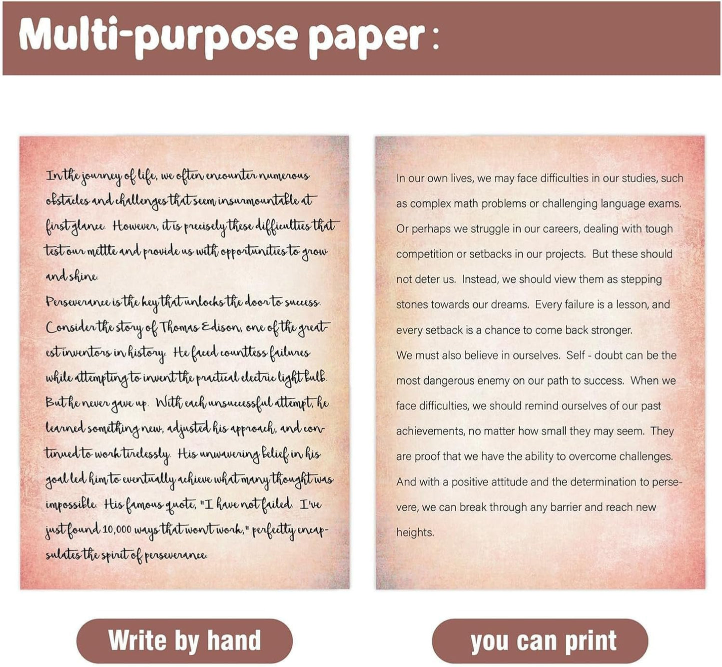 120 Pcs Vintage Stationery Paper,Antique Design Printing/Writing Papers 8.4 x 11.6 Inch,A4 Vintage Double Side Printing Papers,Letter Writting Paper,Letterhead for Resume,Diploma,Certificates