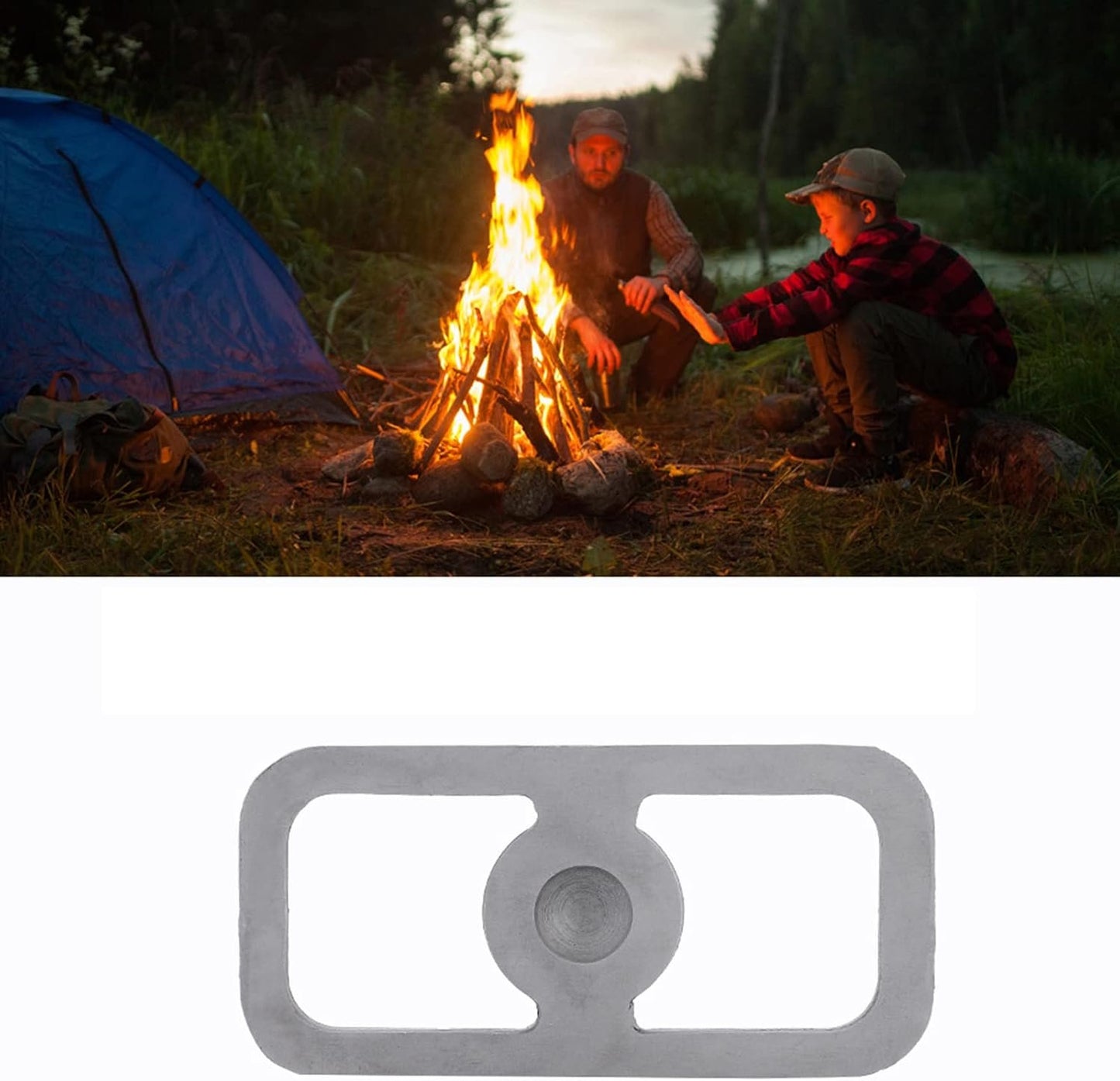 Fire Starter, Fire Starter Survival Tool with Fine Workmanship High Carbon Steel Fire Starter Kit for Outdoor Survival Camping