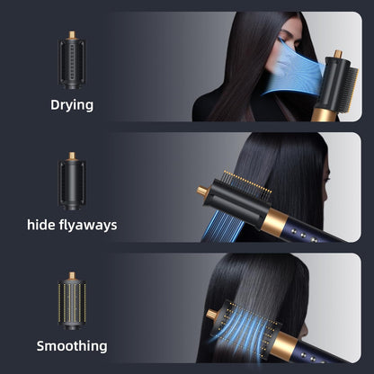 Air Styler Hair Dryer Brush,Multi-Styler with Auto-Wrap Curlers,Hot Air Hair Styler & Dryer Set,Anti-Flying Warping,Hot Shunfa,Styling Without Heat Damage,with Protective Travel Case