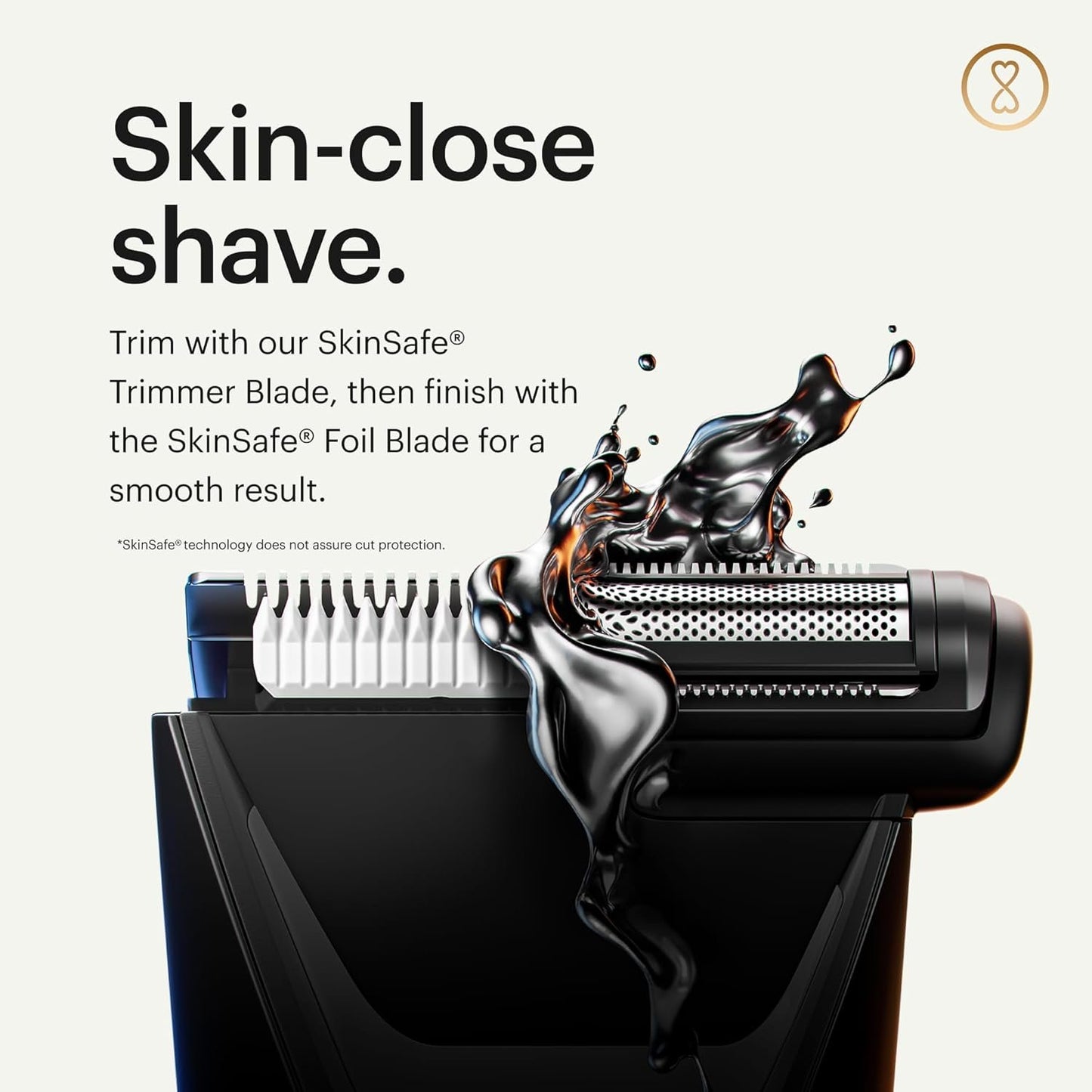 MANSCAPED® The Lawn Mower® 5.0 ULTRA Groin & Body Hair Trimmer – Dual-Head SkinSafe® Trimmer & Foil Blades, Waterproof Wet/Dry Groomer, USB-C Rechargeable with Travel Case, Men’s Ball Shaver, Black
