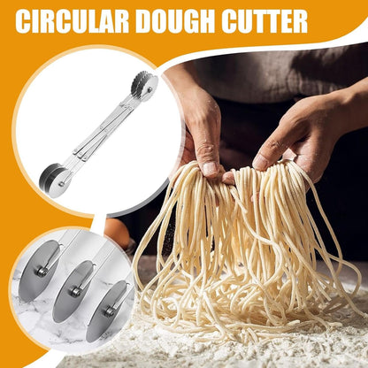 GkgWuxf Pasta Cutter Roller | Pizza Pie Roller Pasta Tools Slicer - Kitchen Gadget Ravioli Pizza Noodle Cutter Wheel for Fast Household Kitchen Food Prep