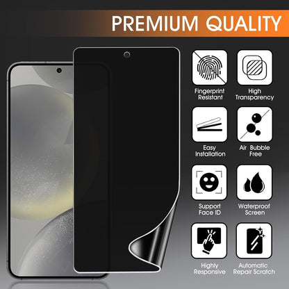 DYNASCO 3 Pack Privacy Screen Protector Compatible with Samsung Galaxy S23 FE, Anti-Spy TPU Hydrogel Protective Film for Samsung Galaxy S23 FE 5G 6.4" - Support Fingerprint Unlock, Self-Healing