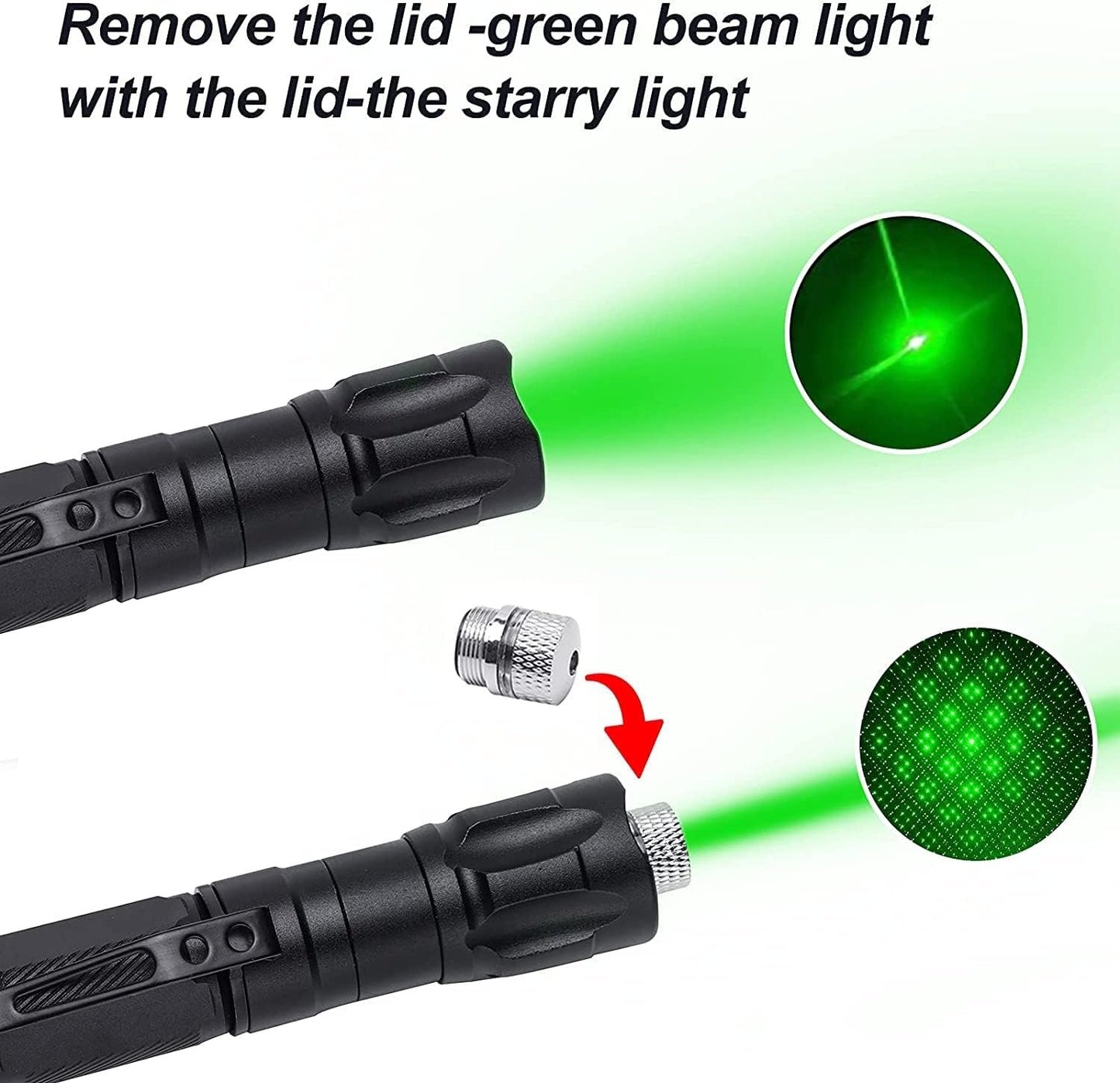 Flashlight with Rechargeable, Long Range Tactical Flashlight for Hunting Camping Hunting Fishing Outdoor Travel