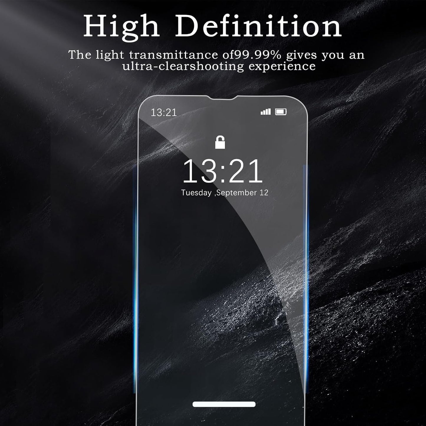 Screen Protector for Apple iPhone 14, Tempered Glass Film, Ultra HD 9H Hardness Case Friendly Anti Scratch Bubble Free Ultra Resistant Oil-Resistant Shatter Protection, 3-Pack