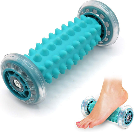 GreenLife® Foot Massager Roller Ball Muscle Massage Roller Stick For Back Pain Relief, Plantar Fasciitis Relief, Muscle Recovery, Heel Foot Arch Pain and Relax Shoulder Foot Back Leg Hand, Athletic performance recovery ( Included 1 Roller)
