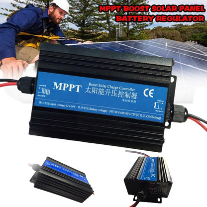 RESFNSE MPPT Boost Solar Charge Controller Charger 300W Car Battery Charging Voltage Regulator Charger Regulator 24/36/48/60/72V Easy Install Easy to Use