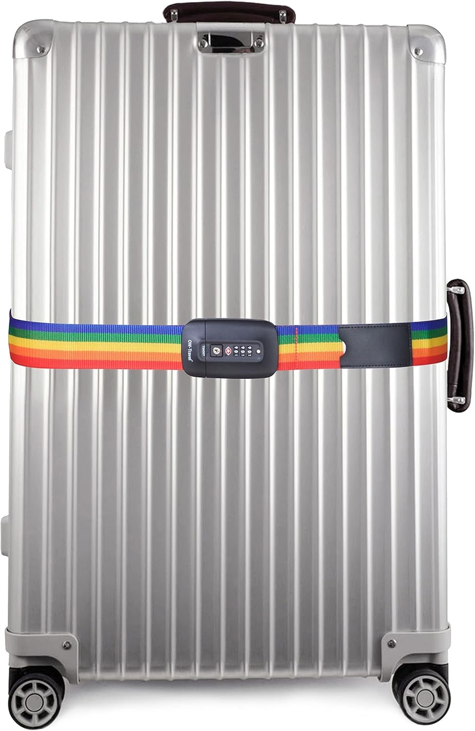 OW-Travel TSA Strap for Suitcase (1 Piece Rainbow) Custom Code Suitcase Belt for Identifying Suitcase. TSA Straps. Strap Lock Suitcase Straps with Luggage Combination