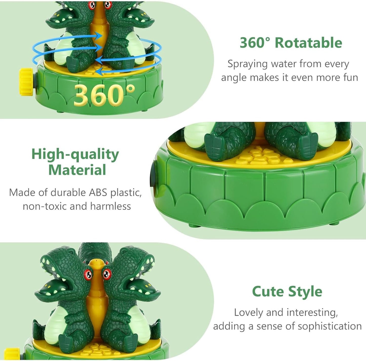 MoKo Sprinkler for Kids-Cute Outdoor Water Toy Spray Swimming Pool Toy, Fun Summer Play Water Toys for Backyard Lawn Garden Game Activities Pet Boys Girls
