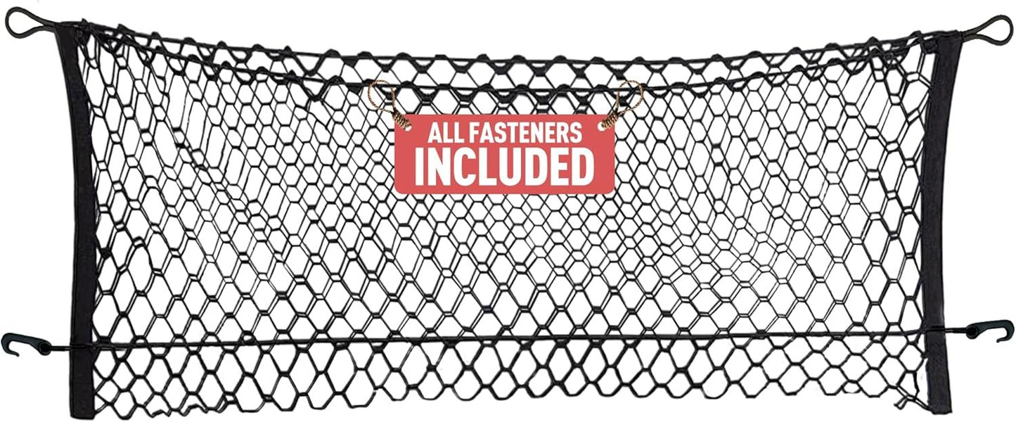 Envelope Style Automotive Elastic Trunk Mesh Cargo Net for Subaru Forester (SK) 2019-2023 - Premium Trunk Organizer and Storage - Luggage Net for SUV - Best Car Organizer for Subaru Forester