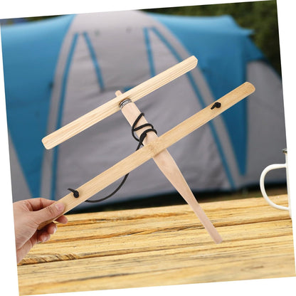Toddmomy 1 Set Outdoor Survival Tool Wooden Fire Drill Kit for Camping Hiking Learning Skills Portable Lightweight for