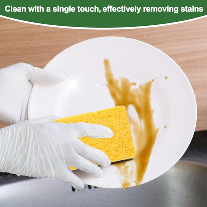 Anmoro Heavy Duty Scrub Sponge,24 Pack Kitchen Sponge,Odor Resistant Sponge,Microfiber,Best for Cleaning Tableware Pot