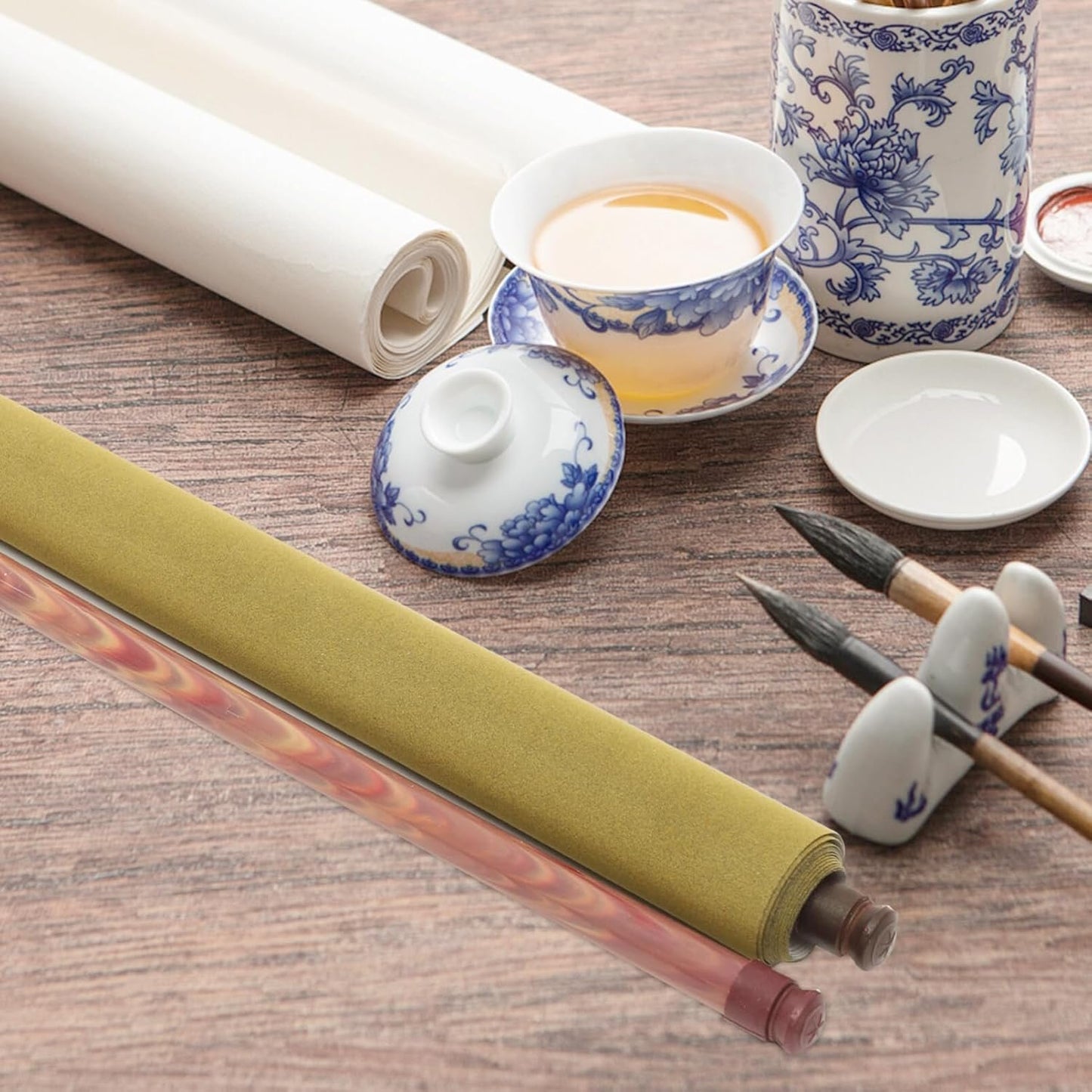 Beginner Calligraphy Cloth Water Writing Cloth Chinese Cloth Water Scroll Paper Reusable Chinese Calligraphy Drawing Painting Scroll Practicing Tool Student Stationery Supplies