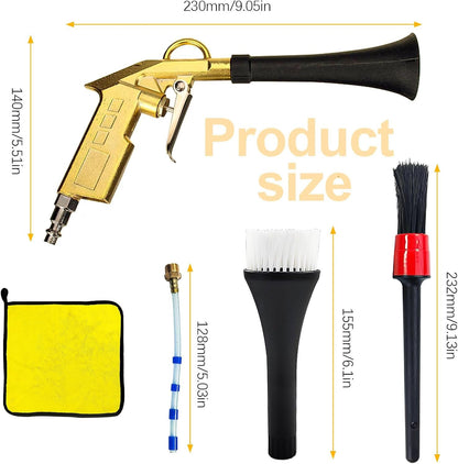 Air Compressor for Car Detailing Tornado Detailing Tool, High Pressure Air Gun Dry Cleaning Tool Kit, Air Gun, Car Clean Gun, Cleaning Gun, for Car Dry Cleaning