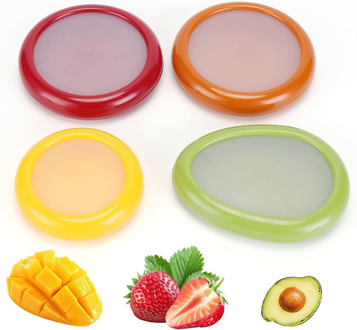 Winb Avocado Saver and Tomato Holder - Set of 4 Reusable Storage Containers for Fridge