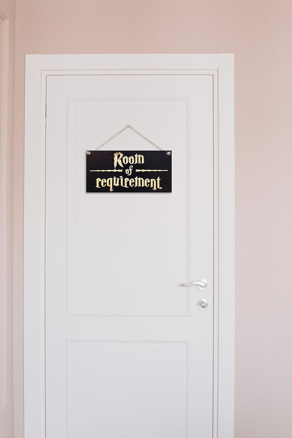 CARISPIBET Room of Requirement Home signs house décor home decorative signs for fans fantasy and wizardry theme welcome sign 6" x 12"