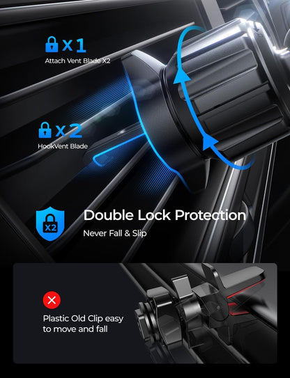 LISEN for Magsafe Car Mount Charger [20 Strongest Magnets] Hands Free 15W Wireless Car Charger Mount for iPhone16 Pro Plus Max Plus, Univesal Car Vent Magnetic Phone Holder for Car Fits iPhone 16 15