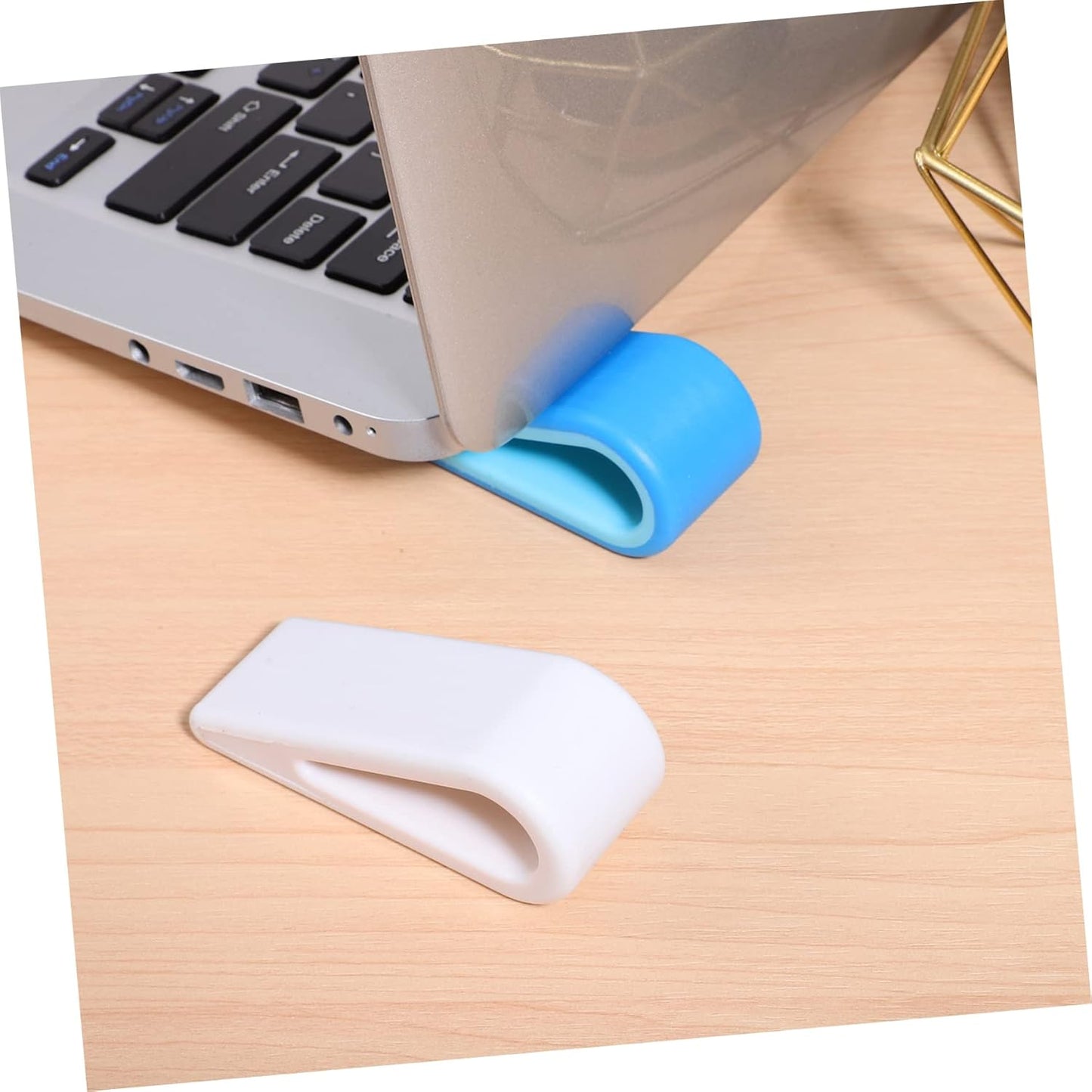 DOITOOL 4pcs Notebook Computer Holder Cooling Pad Laptop Stand Riser for Comfortable Typing