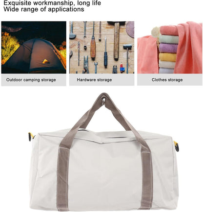Wide Mouth Tool Bag, Portable and Universal Waterproof High Bearing Capacity Hardware Storage Canvas Case Handbag for Auto Repair, Woodworking, Technicians (18 Inch Fits 12‑14ft Boats)